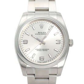 ロレックス ROLEX オイスターパーペチュアル 114200 シルバー/369アラビア文字盤 中古 腕時計 メンズ