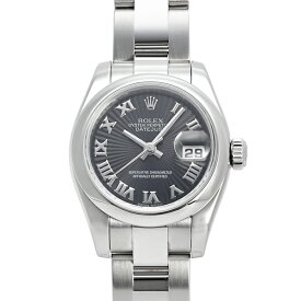 ロレックス ROLEX デイトジャスト 179160 ブラック/ローマ文字盤 中古 腕時計 レディース