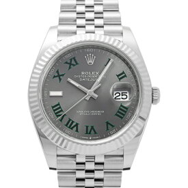 ロレックス ROLEX デイトジャスト 41 126334 スレート/グリーンローマ文字盤 新品 腕時計 メンズ