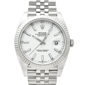 ロレックス ROLEX デイトジャスト 41 126334 ホワイト文字盤 新品 腕時計 メンズ