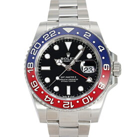 ロレックス ROLEX GMTマスターII 126710BLRO ブラック文字盤 中古 腕時計 メンズ