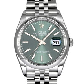 ロレックス ROLEX デイトジャスト 36 126200 ミントグリーン文字盤 新品 腕時計 メンズ