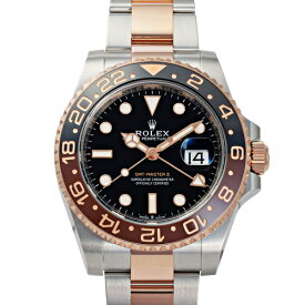 ロレックス ROLEX GMTマスターII 126711CHNR ブラック/ドット文字盤 新品 腕時計 メンズ