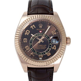 ロレックス ROLEX スカイドゥエラー 326135 チョコレート/アラビア文字盤 中古 腕時計 メンズ