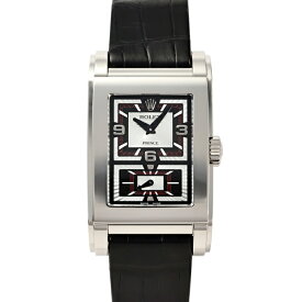 ロレックス ROLEX チェリーニ プリンス 5443/9 ブラック/シルバー文字盤 中古 腕時計 メンズ
