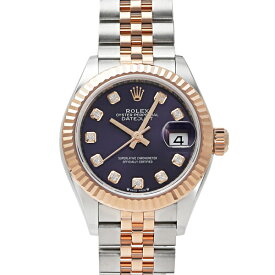 ロレックス ROLEX デイトジャスト 28 279171G オーベルジーヌ文字盤 新品 腕時計 レディース