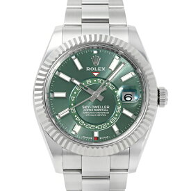 ロレックス ROLEX スカイドゥエラー 336934 ミントグリーン/バー文字盤 新品 腕時計 メンズ