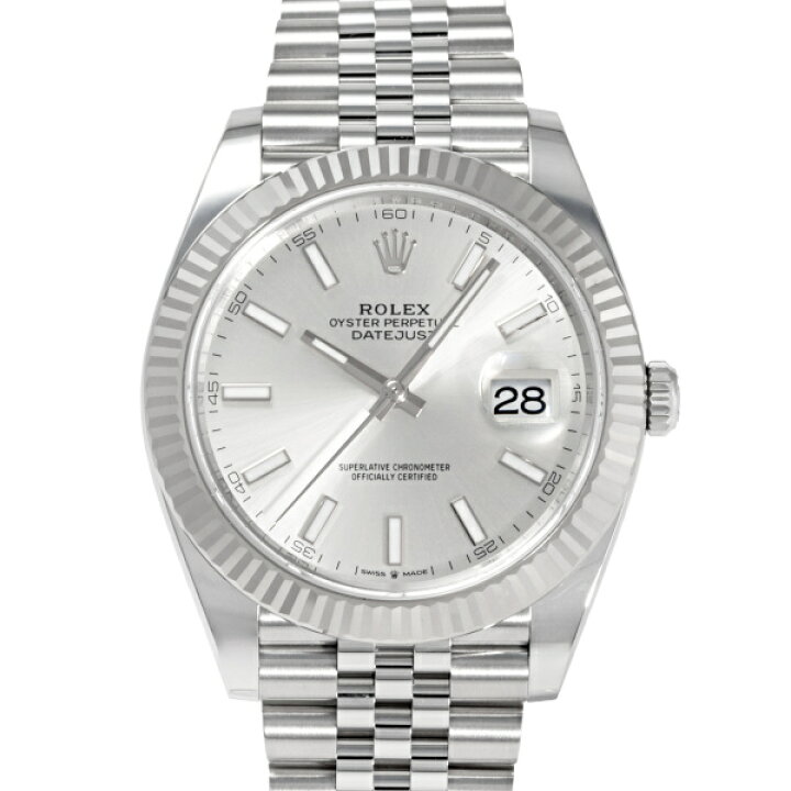 楽天市場】ロレックス ROLEX デイトジャスト 41 126334 シルバー文字盤 