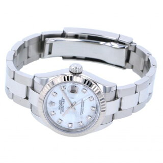 ロレックスROLEXデイトジャスト28279174NGホワイト文字盤レディース腕時計【中古】