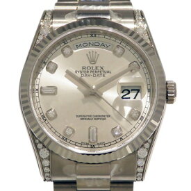 ロレックス ROLEX デイデイト 118339A シルバー文字盤 新品 腕時計 メンズ