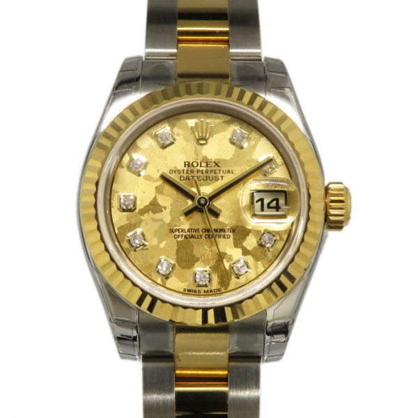 ロレックス ROLEX デイトジャスト 179173G イエローゴールドクリスタル文字盤 新品 腕時計 レディース | ジェムキャッスルゆきざき