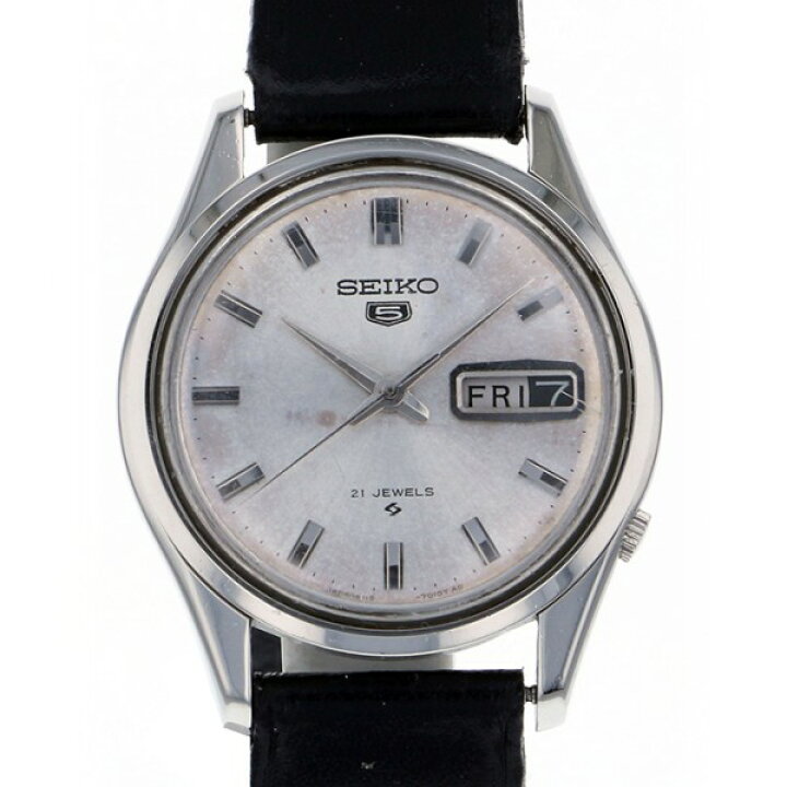 楽天市場】セイコー SEIKO ファイブ 6119-7010 シルバー文字盤 中古 腕時計 メンズ : ジェムキャッスルゆきざき