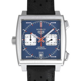 タグ・ホイヤー TAG HEUER モナコ キャリバー11 クロノグラフ CAW211P.FC6356 ブルー/シルバー文字盤 中古 腕時計 メンズ