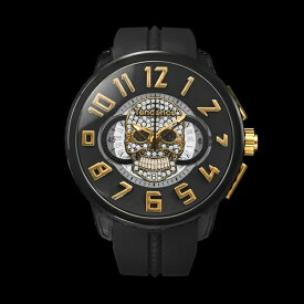 テンデンス TENDENCE GULLIVER SKULL TY046028 ブラック文字盤 腕時計 メンズ