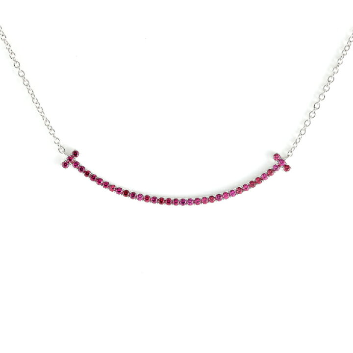 楽天市場】ティファニー T スマイル スモール K18WG ホワイトゴールド  