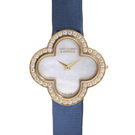 ヴァンクリーフ＆アーペル Van Cleef ＆ Arpels アルハンブラ ミディアムモデル ウォッチ VCARF52800 ホワイト文字盤 中古 腕時計 レディース