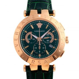 ヴェルサーチ Versace Vレース V-レース クロノグラフ VERQ00420 グリーン文字盤 新品 腕時計 メンズ