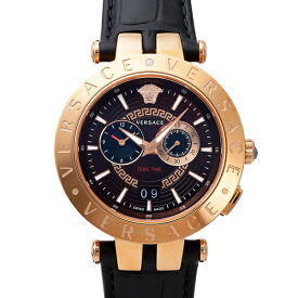 ヴェルサーチ Versace Vレース VEBV00722 ブラウン文字盤 新品 腕時計 メンズ