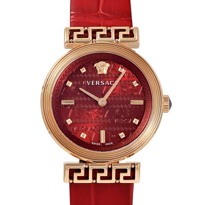 楽天市場】ヴェルサーチ Versace ミアンダー VELW01222 レッド文字盤  