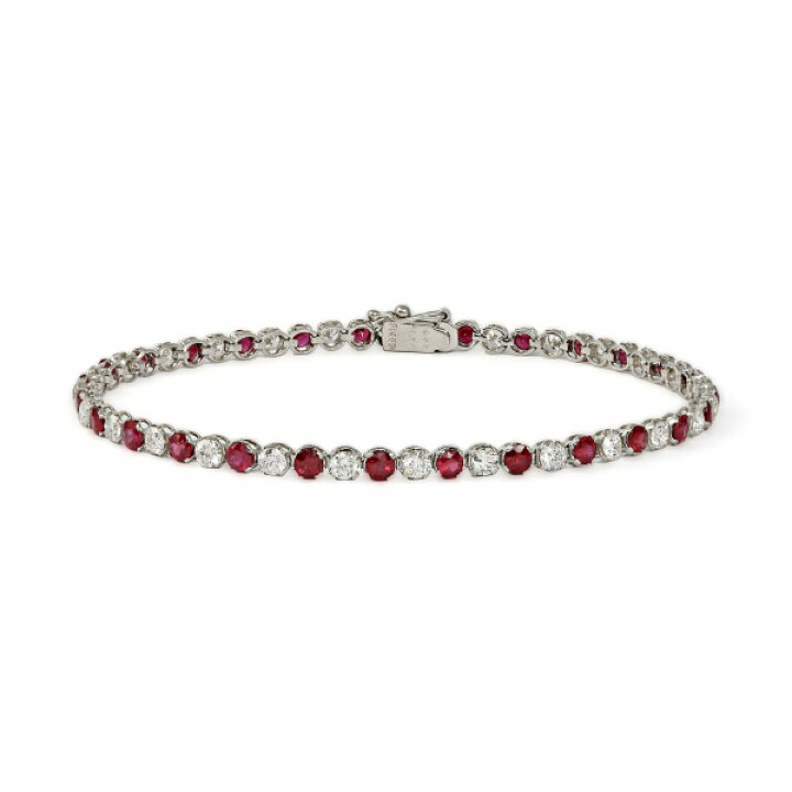 楽天市場】プラチナ850 ルビー ダイヤモンド テニス ブレスレット 