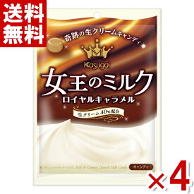 春日井 女王のミルク ロイヤルキャラメル 61g×4入 (ポイント消化) (np-3)(賞味期限2025.3月末) (メール便全国送料無料)