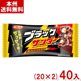 有楽製菓 ブラックサンダー (20×2)40入 (チョコレート チョコバー 景品 販促 バレンタイン お菓子) (Y60) (本州送料無料)