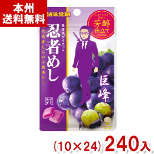 味覚糖 忍者めし 巨峰味 (10×24)240入 (Y12)(本州送料無料)(最強配送)
