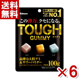 カバヤ タフグミ 100g×6入 (ハードグミ お菓子 まとめ買い) (ポイント消化) (np) (メール便全国送料無料)