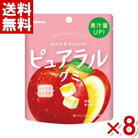 カバヤ ピュアラルグミ りんご 58g×8入 (ポイント消化) (np-2) (メール便全国送料無料)