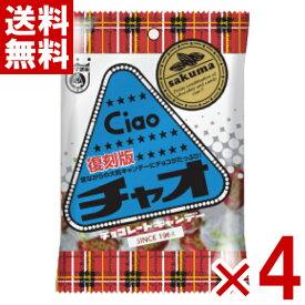 サクマ チャオ 復刻版 80g×4袋セット (飴 お菓子) (ポイント消化) (np) (賞味期限2027.2月末) (メール便全国送料無料)