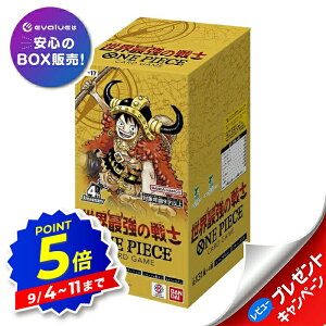 �y�G���g���[�őS�iP5�{�z�����s�[�X �J�[�h�Q�[�� ���E�ŋ��̐�m BOX ONE PIECE OP-17 �o���_�C BANDAI �V�i���J��