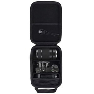 AENLLOSI 収納ケース 互換品 ソニー SONY ミラーレス一眼 Α6000/Α6400/Α6100/Α6300(16-50MM、55-210MMレンズ対応)(ケースのみ)