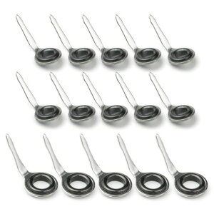 ロッドガイド片足ステンレス5#6#釣り竿自作交換修理15点セット