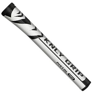 KNLYゴルフパターグリップ-ピストル型ゴルフグリップは、軽量ポリウレタン材質からなり、グリップ圧力を最小限に抑え、柔らかく、高いフィードバックを有します(白)