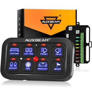 Auxbeam8�M�����O�X�C�b�`�p�l��BA80���������@�\�t��LED�^�b�`�R���g���[���p�l���{�b�N�X�d�q�����[�V�X�e���J�[�^�b�`�X�C�b�`�{�b�N�X���j�o�[�T���g���b�NATVUTV�{�[�g�}����SUV�L�����c