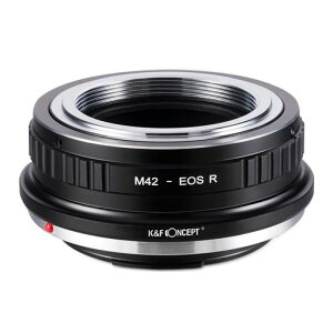 K&F CONCEPT メーカー直営店 マウントアダプター M42レンズ-CANON EOS Rカメラ装着 M42 キヤノンRF EOSR レンズマウントアダプター 無限遠実現