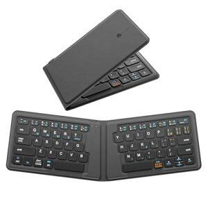 iCleverBluetoothL[{[h܂肽ݎCXL[{[h}`yAOipad/iphonepL[{[hUSByʔ^U[Jo[z^܂Ȃ360x]iOS/Android/