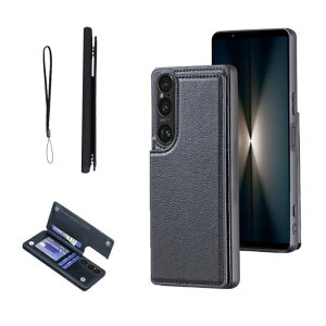 【OULO1】対応XPERIA1VIIケースカード収納手帳型ケースSO-51Fレザー携帯ケース手帳型スマホケース耐衝撃軽量スタンド機能薄い背面ICカード入れSOG15手帳型財布型