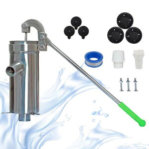 timiland井戸ポンプ手押しポンプ手動ポンプ井戸手押しステンレス製排水ポンプ手動庭畑水やりウォーターポンプアクセサリー付き日本語取扱説明書付(入店したら必ず買う、コストパフォー…