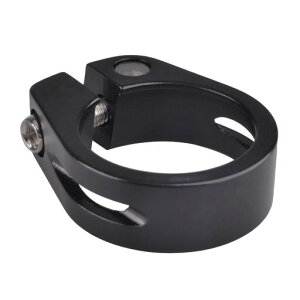 Azarxisシートポストクランプ自転車用31.8mm/34.9mmシートクランプアルミ合金ルト締め軽量ロードバイクマウンテンバイククロスバイクサイクリング(ブラック、31.8mm)