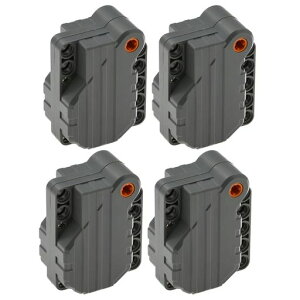 4個/セットテクニカルパーツプルバックモーター6x5x3レゴビルディングブロックMOC車車両プロジェクト慣性モーター1279912787c01と互換性あり