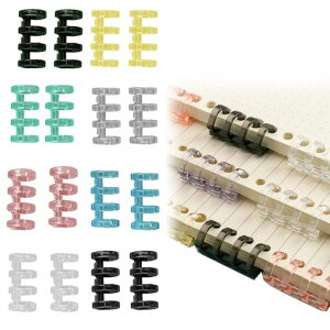 Doyimeルーズリーフバインダーリング16個入り64穴15mm製本リング製本用とじ具ファイル本製作システム手帳リング資料保存整理