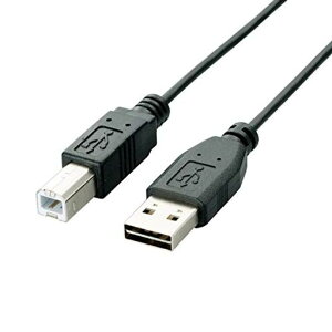 �G���R��USB�P�[�u��USB2.0���o�[�V�u���R�l�N�^A-B�^�C�v1m�u���b�NU2C-DB10BK