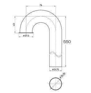SANEI(TGC)riSpCvgbvppCva32mmH70-66-32X550