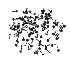 DFsuccesプラスチックアイ300個入りぬいぐるみ目動物ぬいぐるみアイテディベア人形目動物鼻DIY用縫製クラフト手作り手芸パーツ3mm/4mm/5mm
