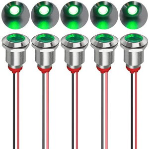 KILIGEN5��12mmAC/DC12-24VLED�h���C���W�P�[�^���C�g�p�C���b�g���C�g�V�O�i���C���W�P�[�^(�O���[��)