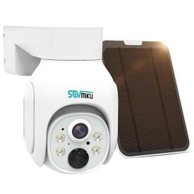 【SOVMIKUのNVRシステムに増設可能&電源不要電池式カメラ】SOVMIKU防犯カメラソーラー400万画素ワイヤレス防犯カメラ双方向音声屋外/屋内対応USB充電/ソーラーパネル充電可能IP66防水アプリ警…