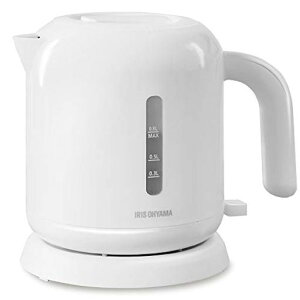 アイリスオーヤマ電気ケトル800mlお手入れカンタンフィルター掃除/蓋取り外し可能ニオイ移りしない空焚き防止機能付きIKEB800Wホワイト節電対策