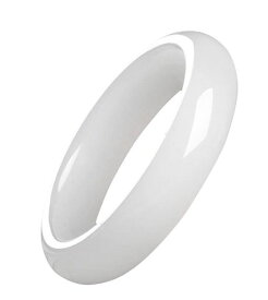 翡翠ブレスレットバングル天然石天然翡翠翡翠天然翡翠白いバングルブレスレットグリーン翡翠ホワイトジュエリーレディースアクセサリーギフト(52-54mmホワイト)