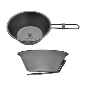 SNOWROCK300mlチタンシエラカップ積み重ね可能カップ折りたたみ超軽量直火キャンプ用品食器バックパッキング旅行用品